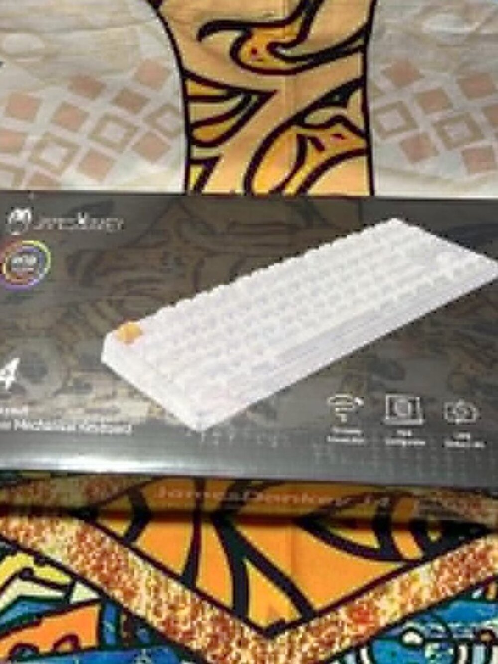 JamesDonkey J4 Wireless Mechanical Keyboard • White • Brown Tactile • New in Box - Picture 2 of 8